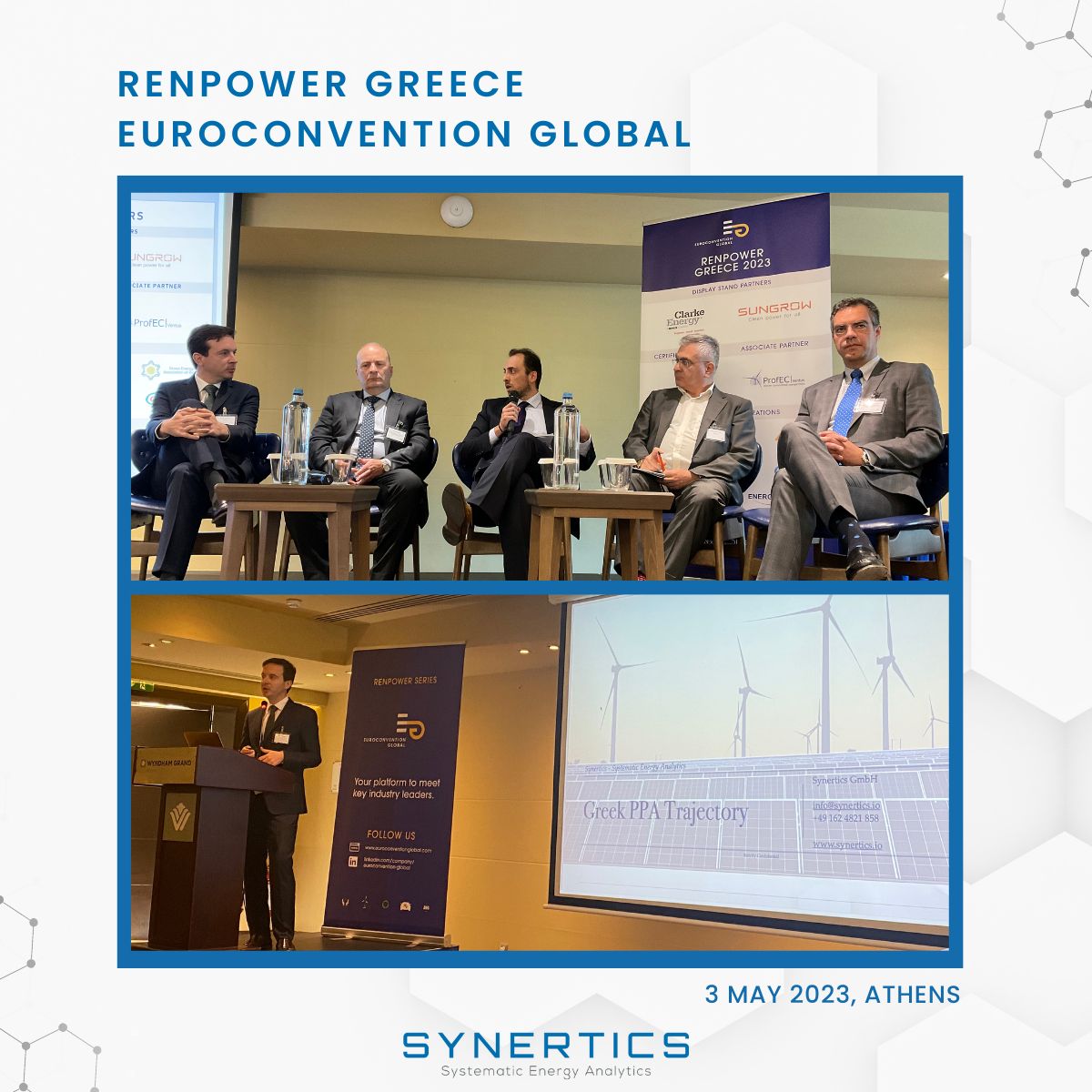 Synertics discussing PPAs at RENPOWER Greece