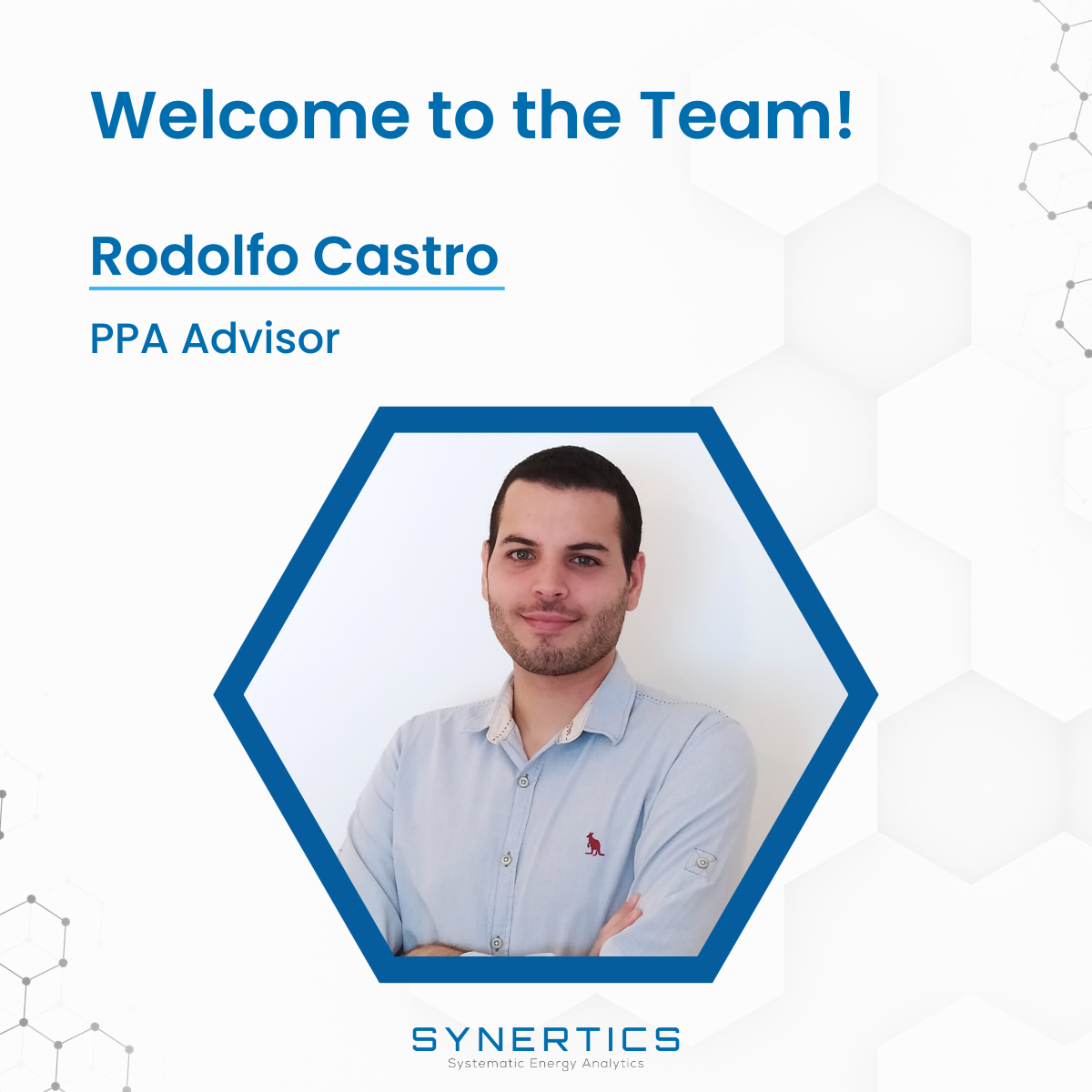 New team member, Rodolfo Castro, PPA Advisor