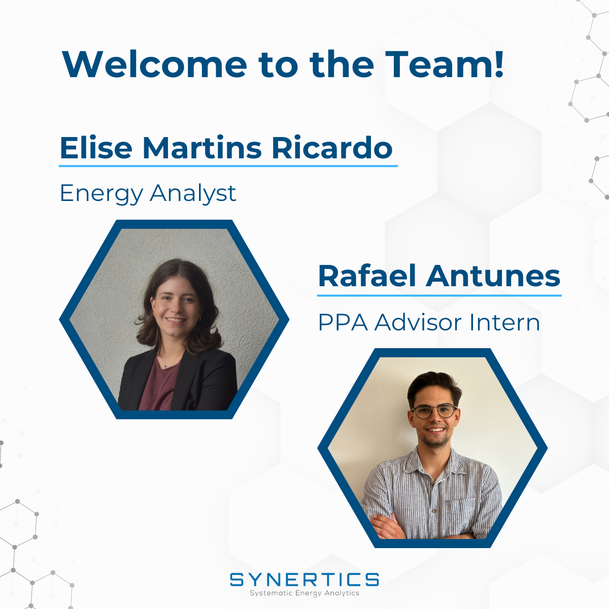 Welcome Elise and Ricardo